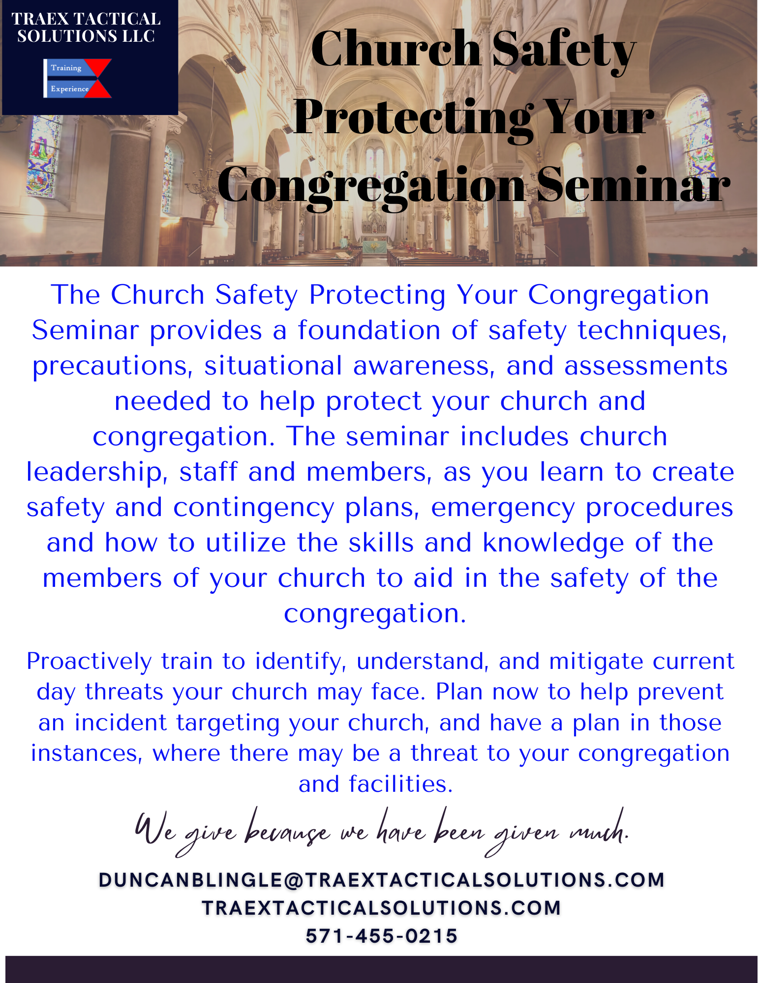 USCCA Church Safety Seminar