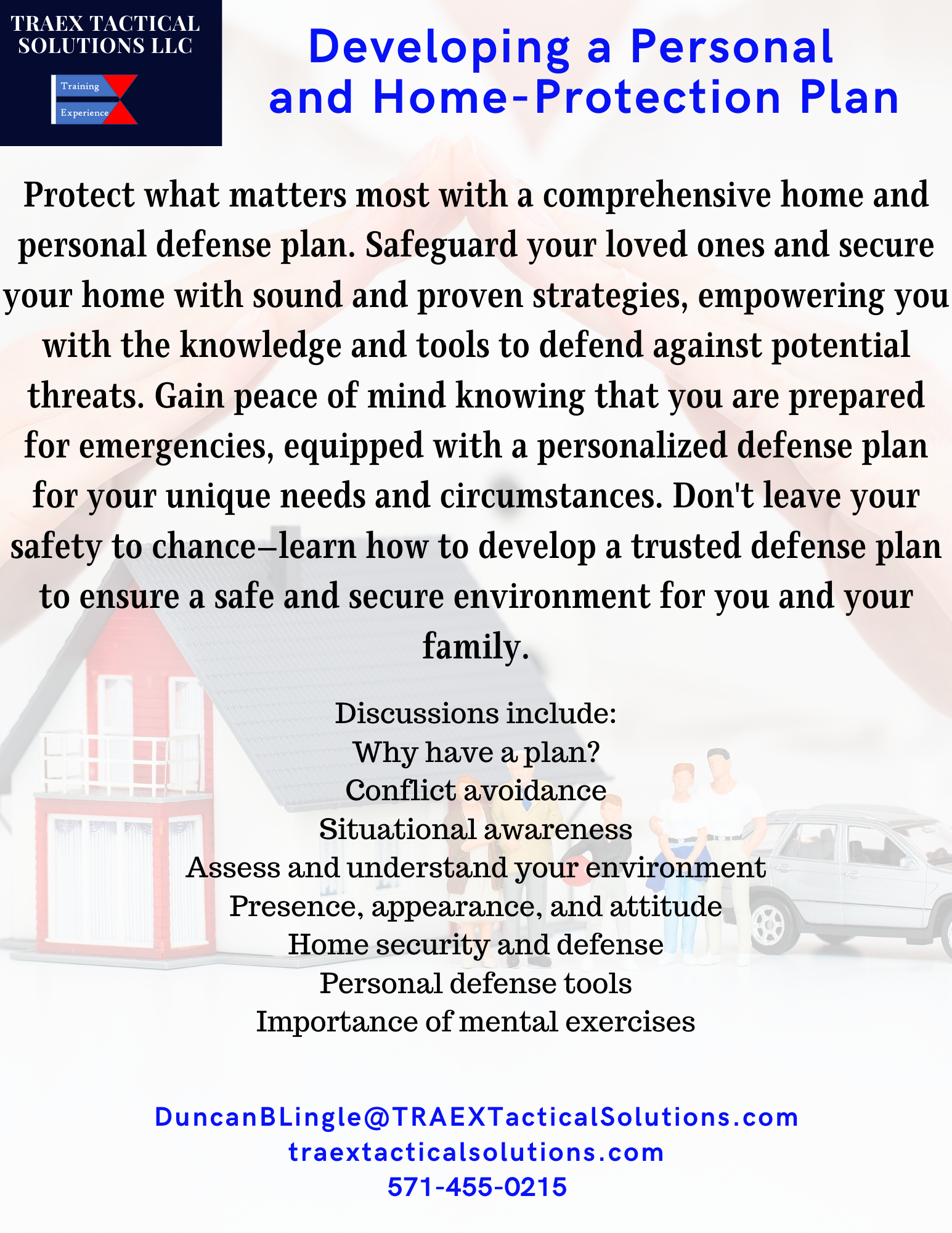 Develop a home and personal defense plan