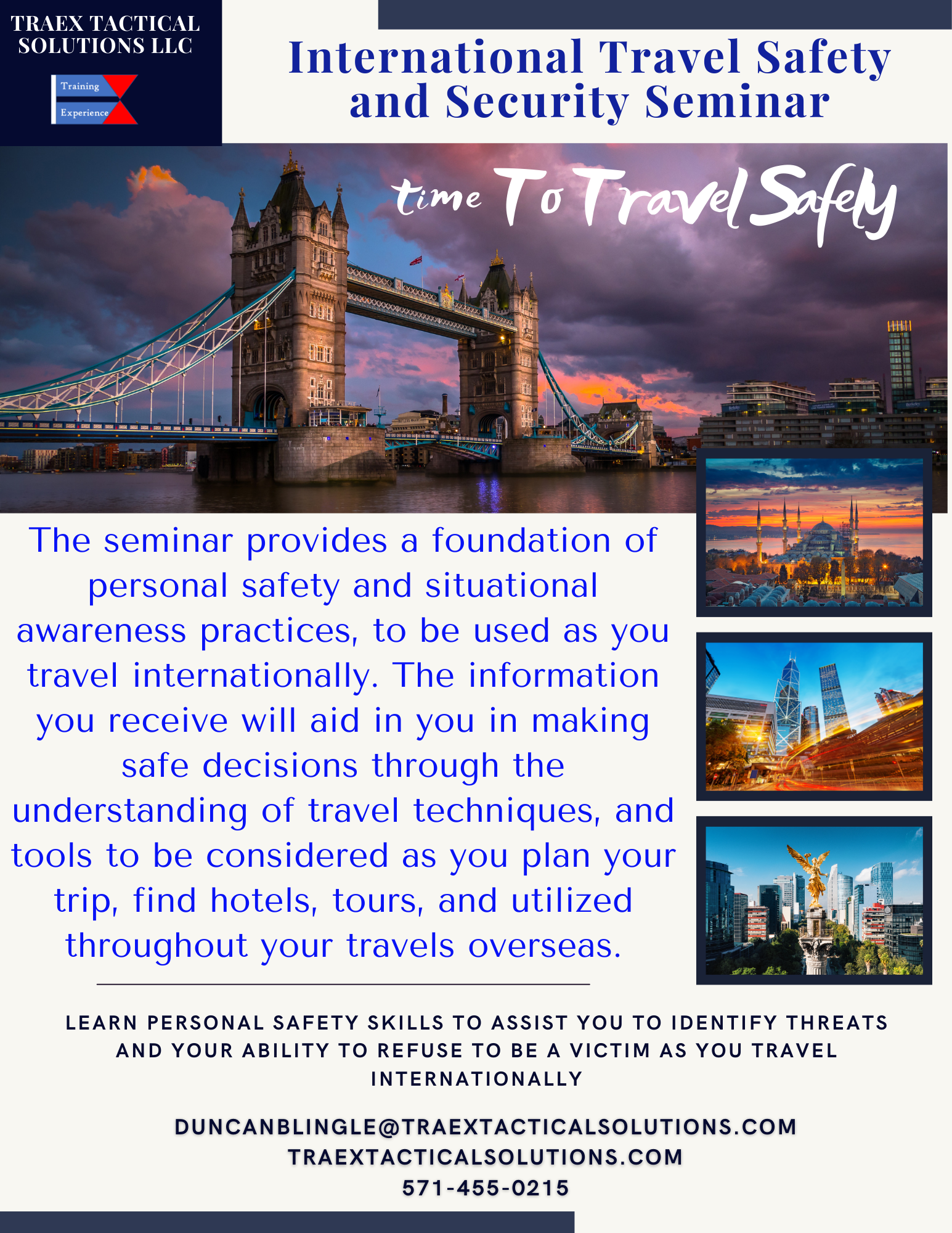 TRAEX International Travel Safety and Security Seminar